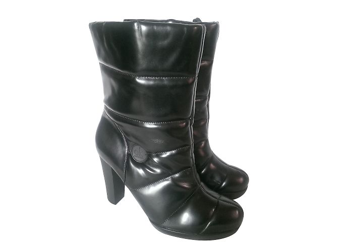 Calvin Klein Gefütterte Stiefeletten Schwarz Kunstleder
