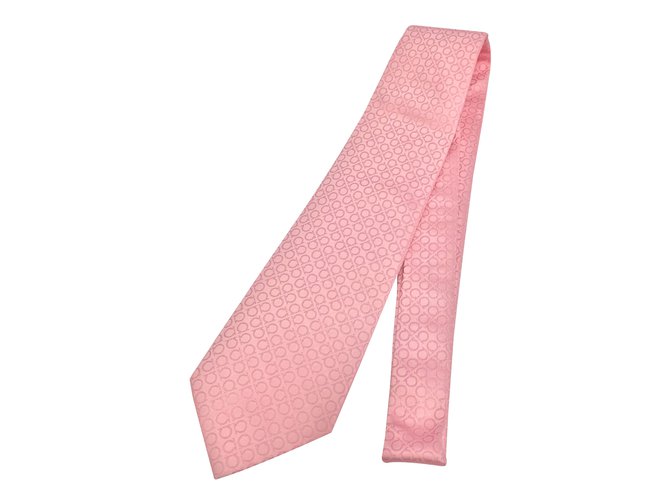Salvatore Ferragamo Krawatten Pink Seide  ref.86377