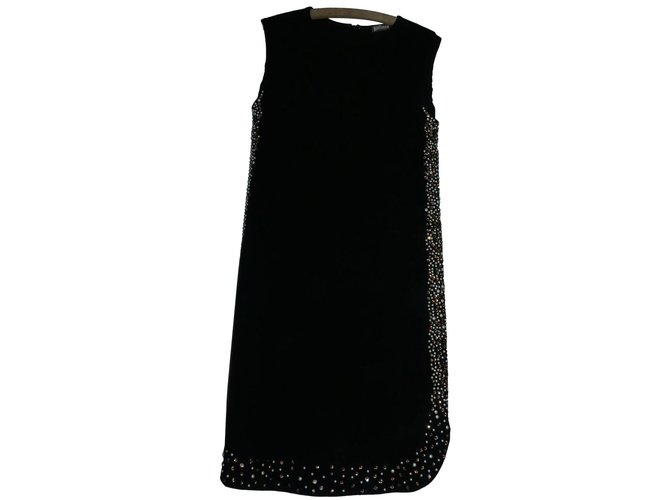 Galliano Dress Black Polyester  ref.86413