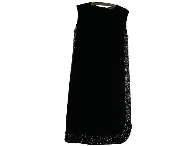 Galliano Kleid schwarz aus Polyester