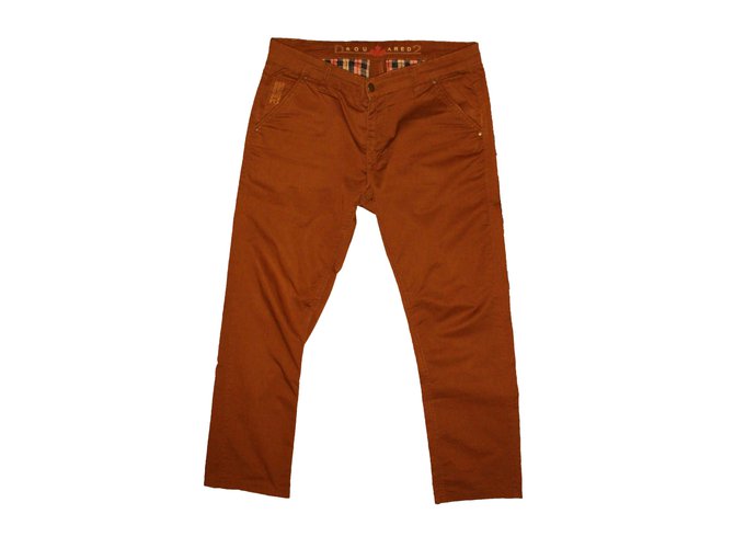 Dsquared2 Pants Brown Cotton  ref.86450
