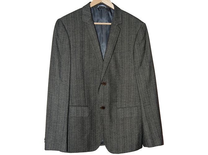 Calvin Klein Blazer Grau Viskose
