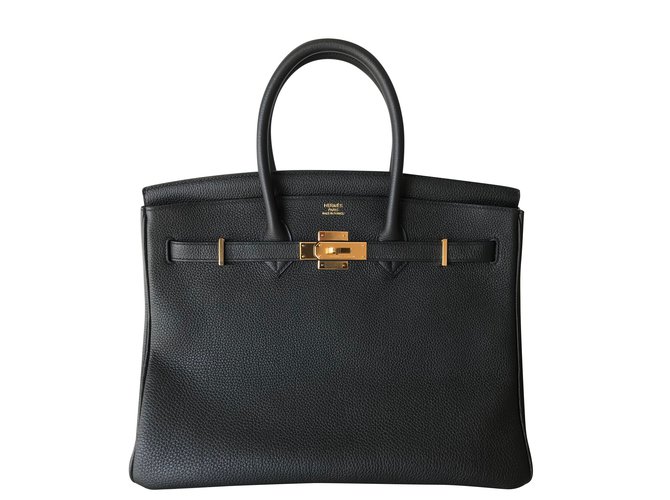Hermès Birkin 35 Black Leather  ref.86610