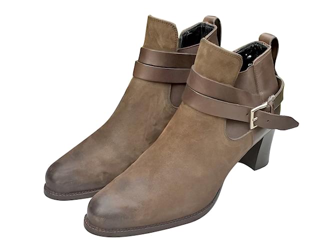Heschung Boots Light brown Leather  ref.86634