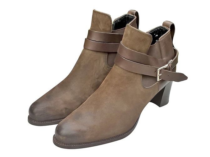 Heschung Leder Stiefeletten Hellbraun 37
