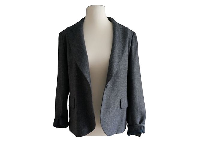 Giacca blazer Carven in lana blu navy Blu scuro