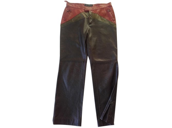 Isabel Marant Etoile Trousers Brown Leather  ref.86717
