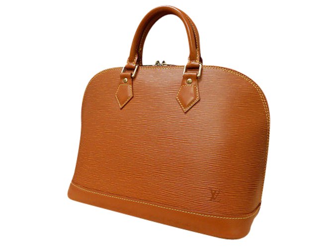 Louis Vuitton ALMA Brown Leather  ref.86795
