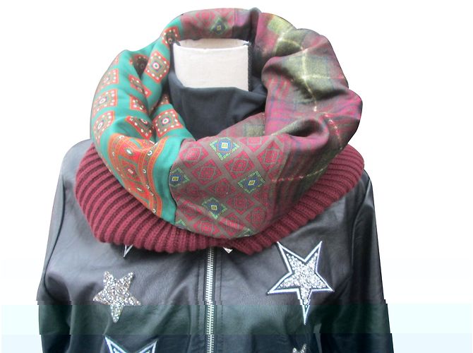 Pierre Louis Mascia SNOOD / LENÇO Azul escuro