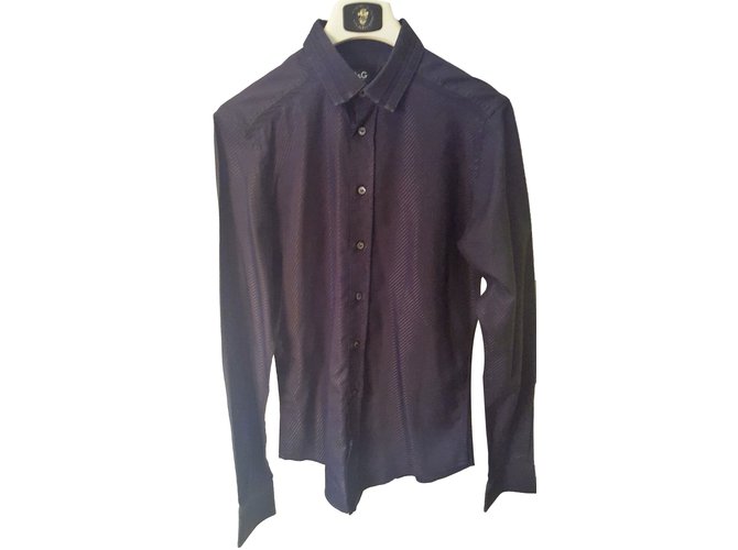 Dolce & Gabbana Shirt Black Cotton  ref.86982