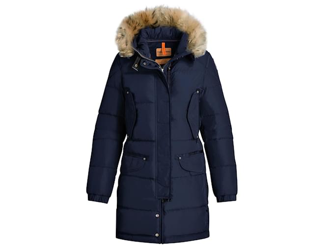 Parajumpers Coat Navy blue Polyester  ref.86985