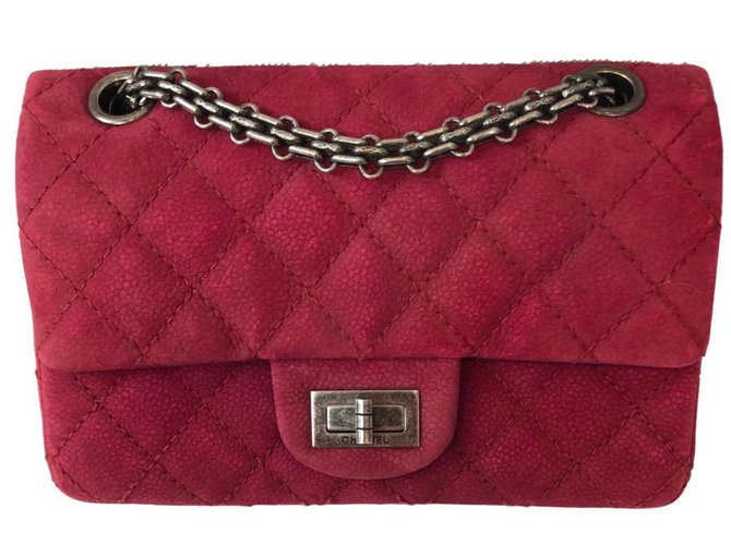 Chanel 2.55 Red Suede  ref.86989