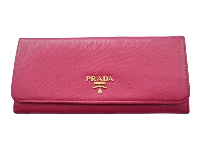 Prada wallets Pink Leather  ref.87034