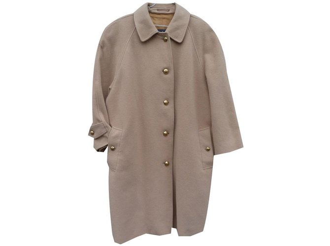 Burberry Coats, Outerwear Beige Cashmere Wool  ref.87046