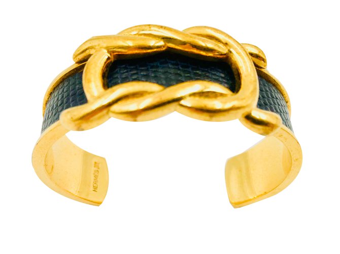 Hermès Armbänder Golden Metall  ref.87049