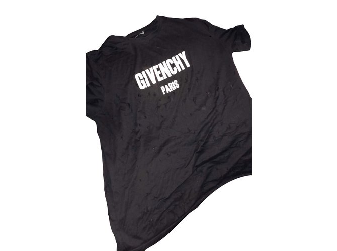 Givenchy Top Nero Cotone  ref.87075