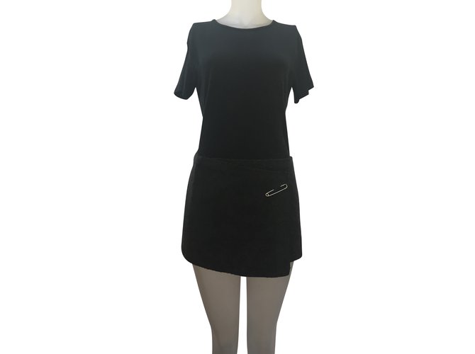 Zara Skirts Grey Dark grey Wool Polyamide  ref.87090