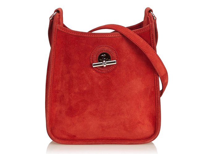 Hermès Leather Vespa TPM Red  ref.87174
