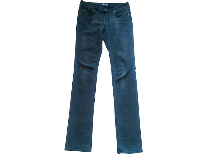 Vaqueros Acne Grises de Algodón y Elastano Talla 29 