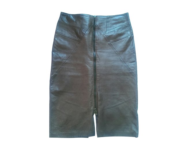 Autre Marque Skirts Brown Leather  ref.167174