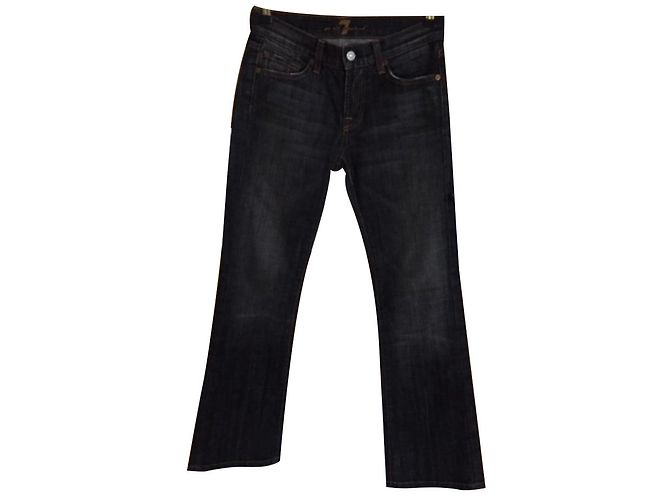 Vaqueros 7 For All Mankind de algodón negro Talla 25