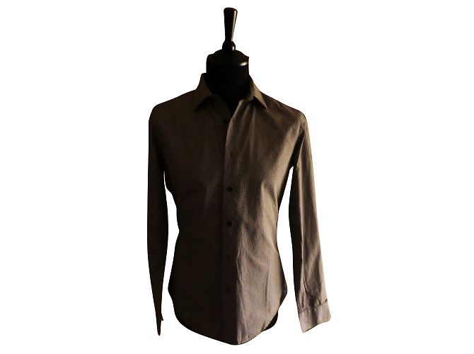Camisa Givenchy de algodão marrom com bordado Tamanho 39