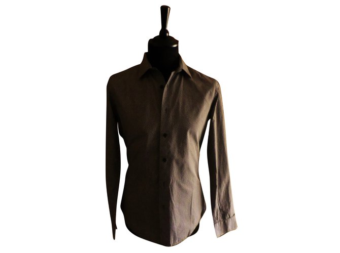 Givenchy Shirt Brown Cotton  ref.87329
