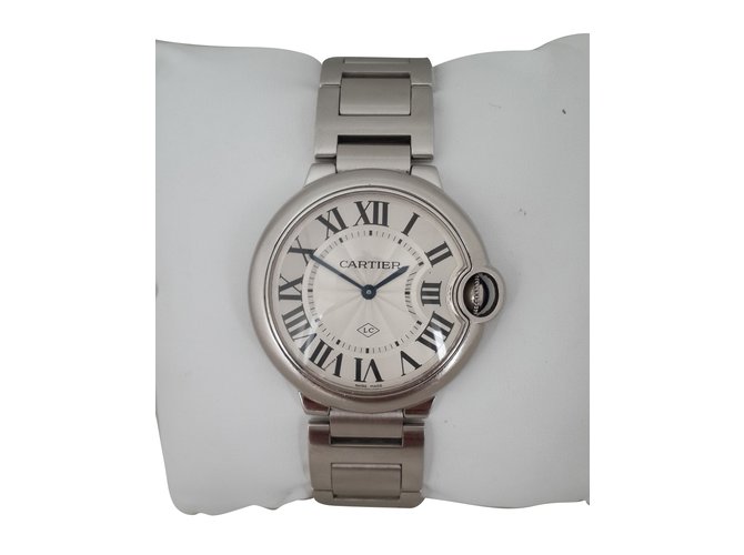 Cartier Quartz Watches Silvery Steel  ref.87338