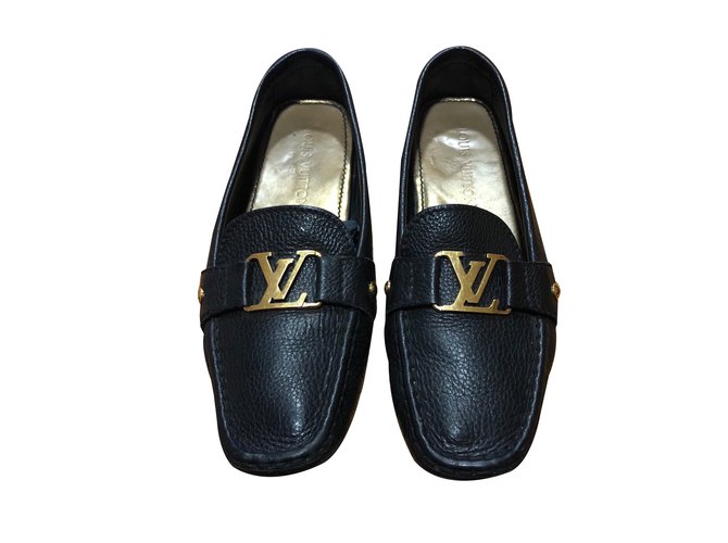 Louis Vuitton Church´s Loafers Black Leather  ref.87380