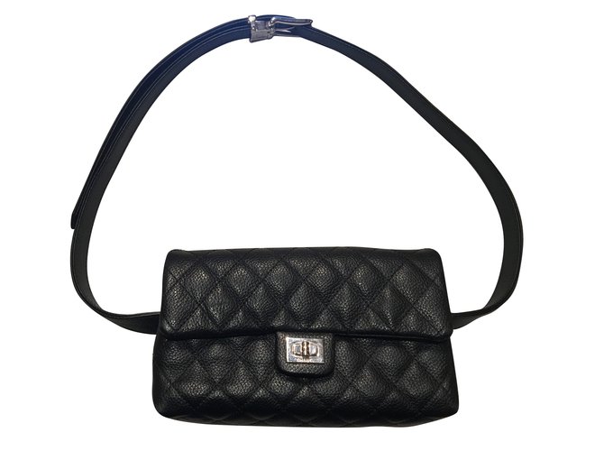 Chanel, Belt Clutch 2.55 Black Leather ref.125916 - Joli Closet