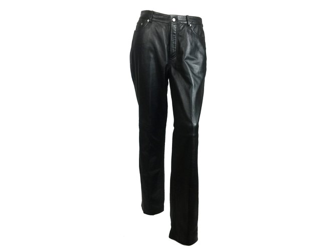 Tommy Hilfiger Leather pants Black  ref.87479