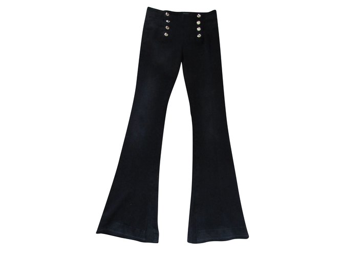 Berenice Pantalons, leggings Jean Noir  ref.87491