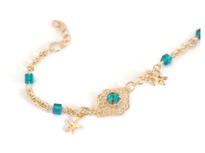Autre Marque Feines vergoldetes Armband Golden
