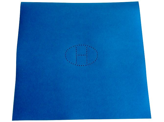 Hermès Playmat Blue Wool