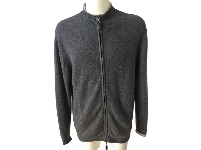 Autre Marque Sweaters Dark grey Cashmere  ref.87602