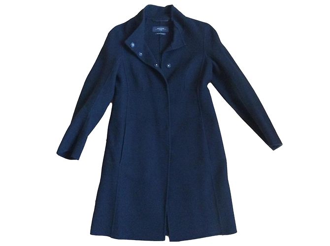 Weekend Max Mara Coat, lana foderata Nero 