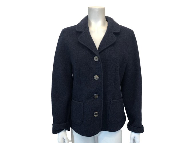 Autre Marque Giesswein jacket Dark blue Wool  ref.87688