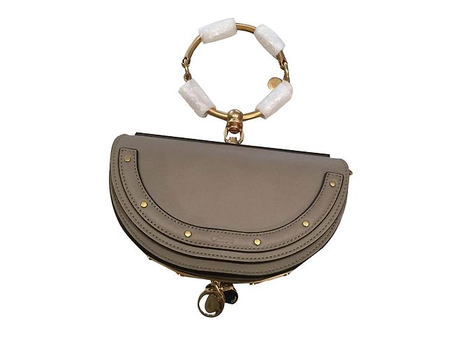 Chloé Pochette Grigio Pelle