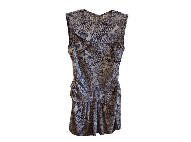 Iro Carly Seidenkleid Zebra Print Größe 1 Zebra-druck