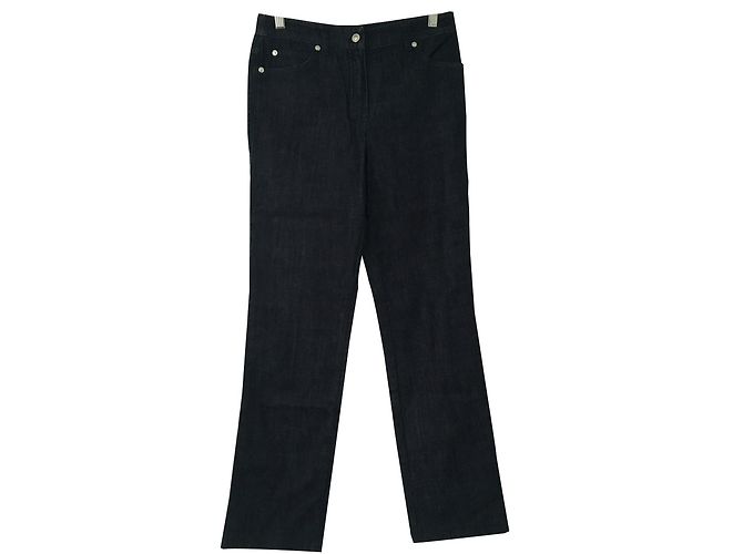 Escada Jeans mit hoher Taille Denim hellblau dunkelblau