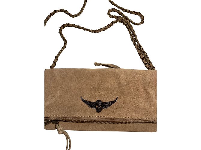 Clutch Zadig & Voltaire Rock Beige Nubuck