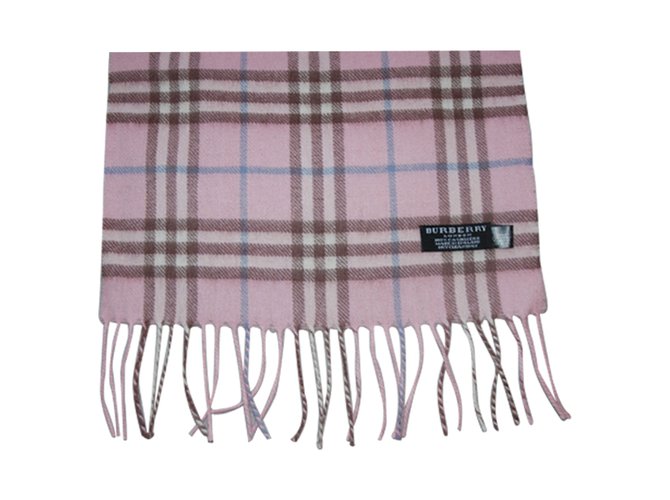 Burberry Scarves Pink Cashmere  ref.87855