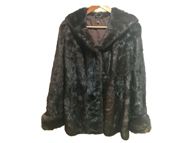 Pellessimo Brown Fur Coat