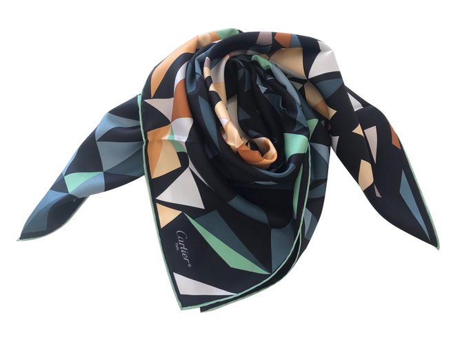 Cartier Silk scarf Multiple colors  ref.87908