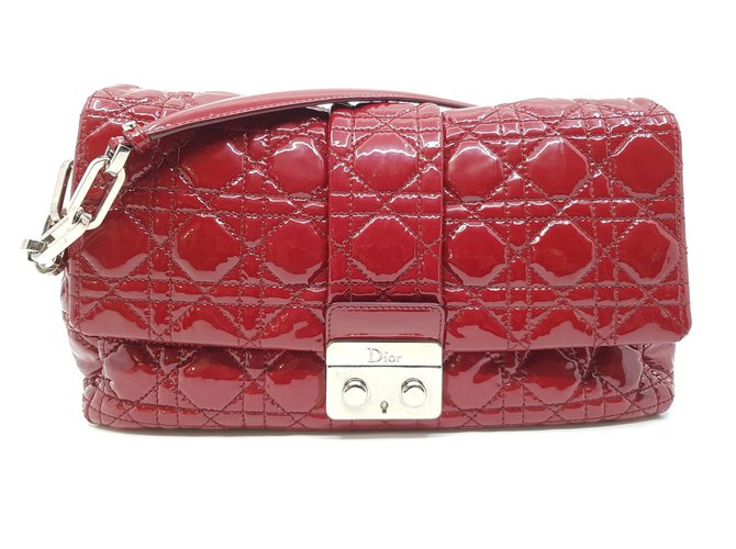Christian Dior Miss Dior handbag Red Patent leather  ref.87938