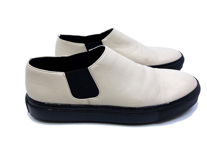 Marni Beige leather trainers