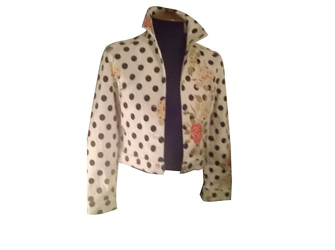 Autre Marque Chaqueta CHIQUES de algodón blanco