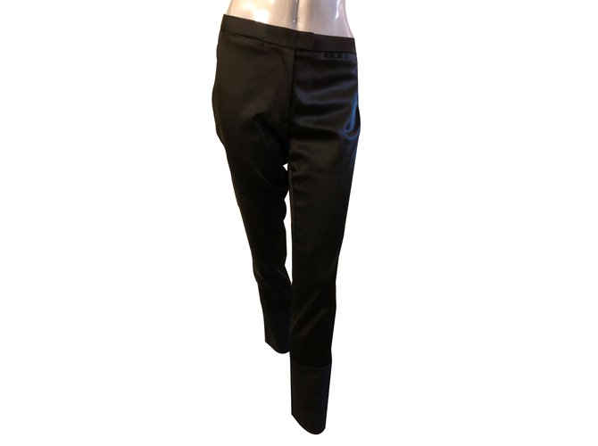 Just Cavalli Pantalons, leggings Satin Noir  ref.88069