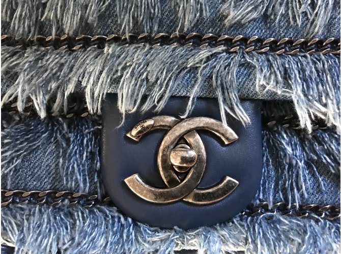 Chanel Dubai cruse collection 2015 Blue Denim  ref.88089