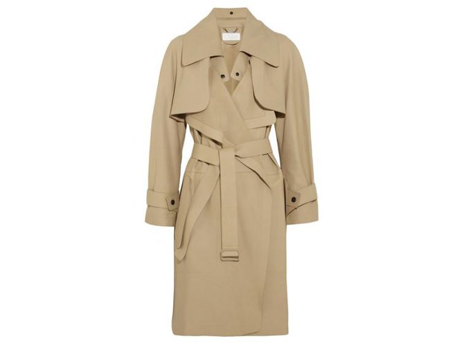 Chloé Trench Coat Beige Leather  ref.88102